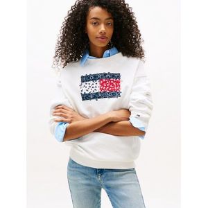 Tommy Jeans - RLX Floral - Sweatshirt - Rood Blauw Wit - Katoen