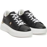 Tommy Hilfiger - Leren Sneakers - Zwart