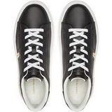 Tommy Hilfiger - Leren Sneakers - Zwart
