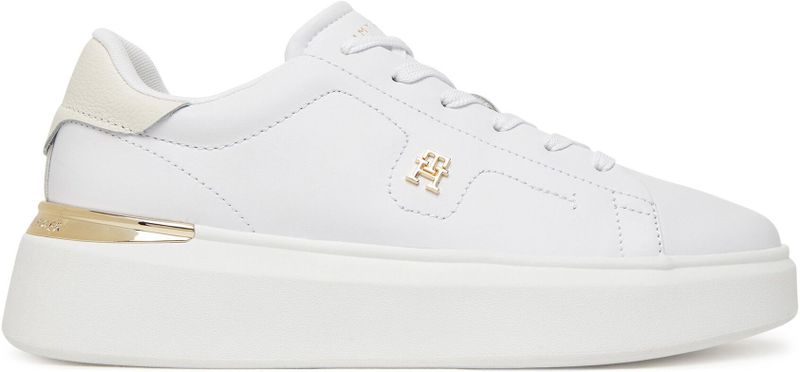 Tommy Hilfiger - Fashion Court Sneakers - Wit - Leer