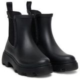 Chelsea Boots - Zwart - Textiel - Blokhak 5 cm