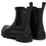 Chelsea Boots - Zwart - Textiel - Blokhak 5 cm