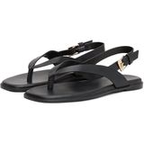 TOMMY HILFIGER - Teenslipper - Zwart - Glad Leer - Platte Hak