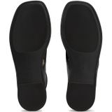 TOMMY HILFIGER - Teenslipper - Zwart - Glad Leer - Platte Hak
