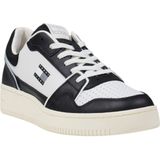 Tommy Jeans - Retro Basket Sneakers - Zwart - Leer