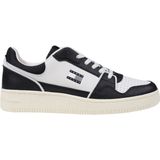 Tommy Jeans - Retro Basket Sneakers - Zwart - Leer