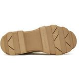 Chelsea Boots - Beige - Textiel - Blokhak - Rond