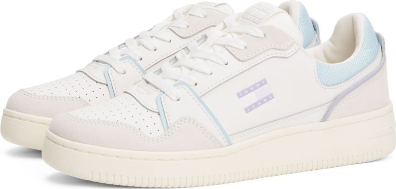 Sneaker - Ecru/Lichtblauw - Textiel/Rubber