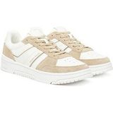 Veters - Wit/beige - Plateauhak - Textiel