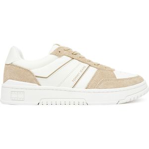 Veters - Wit/beige - Plateauhak - Textiel