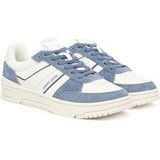 TOMMY JEANS - Gymschoenen - Wit/Blauw - Leer/Polyester/Rubber