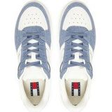TOMMY JEANS - Gymschoenen - Wit/Blauw - Leer/Polyester/Rubber