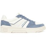 TOMMY JEANS - Gymschoenen - Wit/Blauw - Leer/Polyester/Rubber