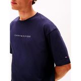 Tommy Hilfiger - UM0UM03685 - T-shirt - Blauw - Homewear - Katoen