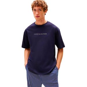 Tommy Hilfiger - UM0UM03685 - T-shirt - Blauw - Katoen - Homewear