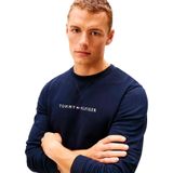 TOMMY HILFIGER - Sweatshirt - Navy - Rood - Wit