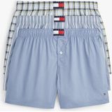 TOMMY HILFIGER - Boxershorts - Blauw - Set van 3 - Katoen