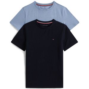 Tommy Hilfiger T-Shirt - 2-pack - Vlot Blue/Desert Sky - Tommy Hilfiger - 4-5 jaar (104-110) - T-Shirts