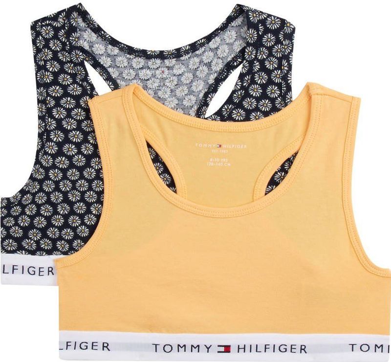 Tommy Hilfiger - BH Top - Geel/Zwart - Set van 2