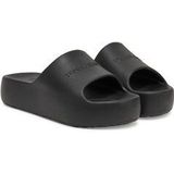 TOMMY JEANS Slippers TJW CHUNKY POOL SLIDE - Zwart - Synthetisch