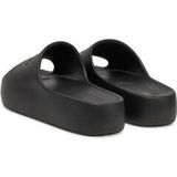 TOMMY JEANS Slippers TJW CHUNKY POOL SLIDE - Zwart - Synthetisch