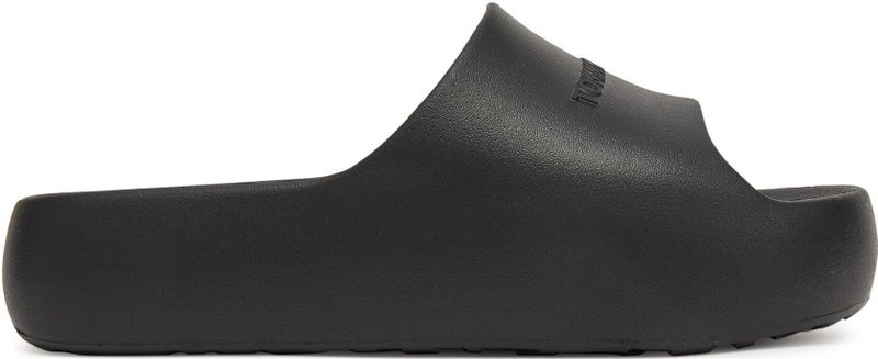 TOMMY JEANS Slippers TJW CHUNKY POOL SLIDE - Zwart - Synthetisch