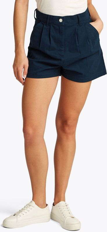 Tommy Hilfiger, Dames, Korte broeken, Blauw, Maat: W24 Katoen,