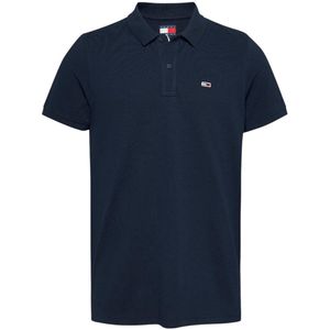Tommy Jeans - Poloshirt - Wit - Biologisch Katoen