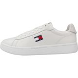 Sneakers - Ecru - Vetersluiting - Plateau - Laag