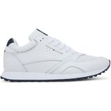 Sneakers - Effen - Leer/Iimitatieleer - Ronde Neus - Gewatteerde Rand