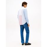 TOMMY HILFIGER - Overhemd - Blauw/Rosa/Wit - Katoen - Regular Fit