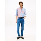 TOMMY HILFIGER - Overhemd - Blauw/Rosa/Wit - Katoen - Regular Fit