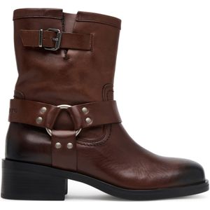 Tommy Jeans - Bikerboots - Bruin - Leren