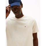 Tommy Hilfiger - Regular Fit T-shirt - Effen - Puur Katoen - Gestikt Logo