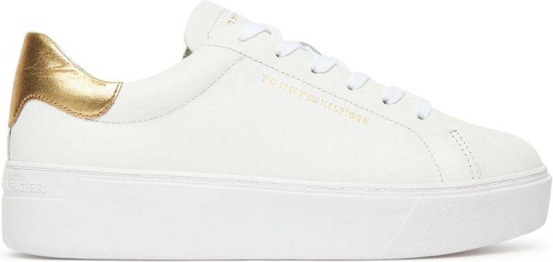 Tommy Hilfiger - FW0FW08756 - Tennisschoenen - Wit - Leer - Laag uitgesneden