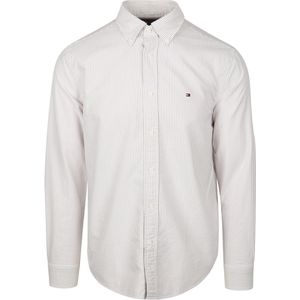 Tommy Hilfiger - Heritage Oxford Stripe - Overhemd - Beige - Regular Fit