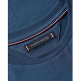 TOMMY HILFIGER - Ess Seasonal - T-shirt - Navy - Lichtroze - Rood - Wit