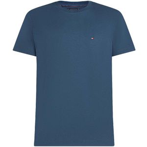 TOMMY HILFIGER - Ess Seasonal - T-shirt - Navy - Lichtroze - Rood - Wit