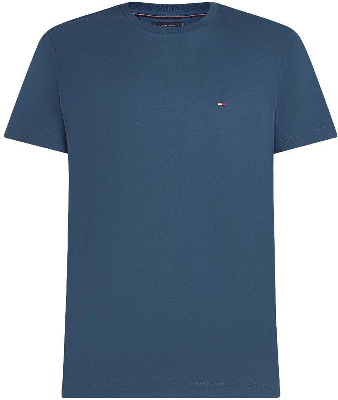 TOMMY HILFIGER - Ess Seasonal - T-shirt - Navy - Lichtroze - Rood - Wit