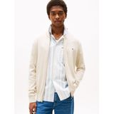 Tommy Hilfiger - Essential Cotton ZIP Thru - Vest - Beige - Katoenmix