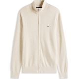Tommy Hilfiger - Essential Cotton ZIP Thru - Vest - Beige - Katoenmix