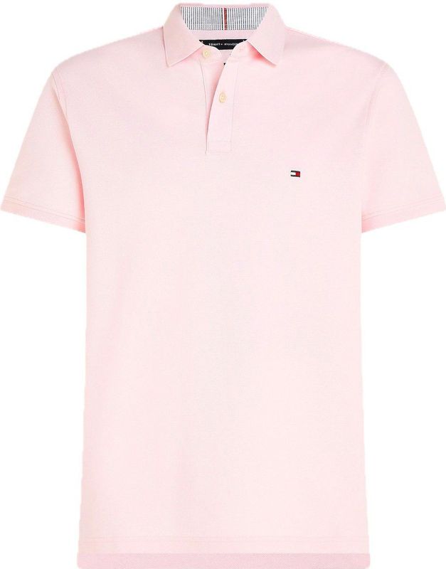 TOMMY HILFIGER - Rechte Stretch Polo - Roze - Katoen