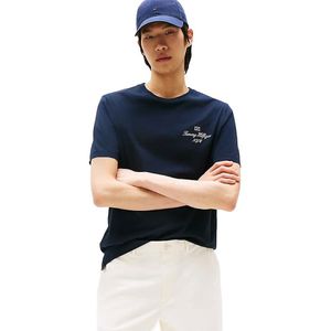 Tommy Hilfiger Outline Flag Script T-shirt Met Korte Mouwen