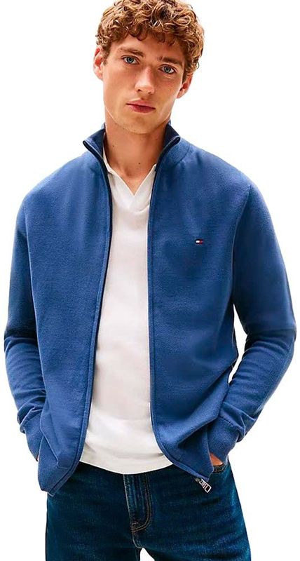 Tommy Hilfiger, Heren, Sweatshirts & Hoodies, Blauw, Maat: S Katoen,