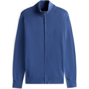 Tommy Hilfiger - Essential Cotton Zip Thru - Herentrui - Blauw - XXL