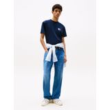 T-shirt - Zwart - Jersey - Ronde Hals - Logoprint - Kwartmouw