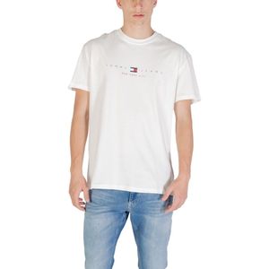 Tommy Jeans - T-shirt - Wit - Katoen - Regular Fit