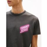 Tommy Jeans - NOVELTY FAIR - T-shirt - Neonblauw - Logoprint