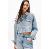 Tommy Jeans - Korte Jeansjack - Mêlee - Puur Katoen