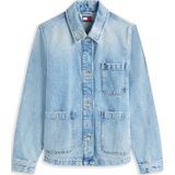 Tommy Jeans Tussenjas  navy / lichtblauw / rood / wit